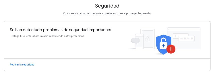 Seguridad con cuentas de Google