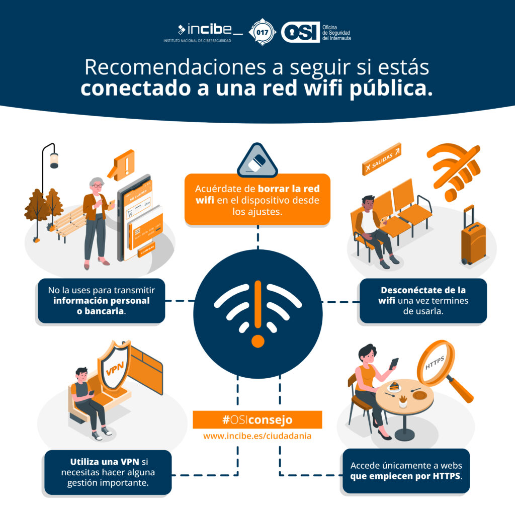 Cómo evitar malware en redes Wi-Fi públicas 1 Redes Wi-Fi públicas o abiertas | Ciudadanía | INCIBE
